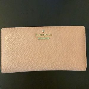 Blush pink Kate spade leather wallet